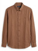 POLO RALPH LAUREN LINEN WITH THIN STRIPE SHIRT