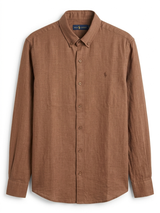 POLO RALPH LAUREN LINEN WITH THIN STRIPE SHIRT
