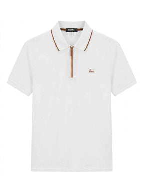 BOSS QUARTER ZIPPER POLO