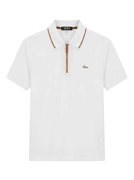 BOSS QUARTER ZIPPER POLO