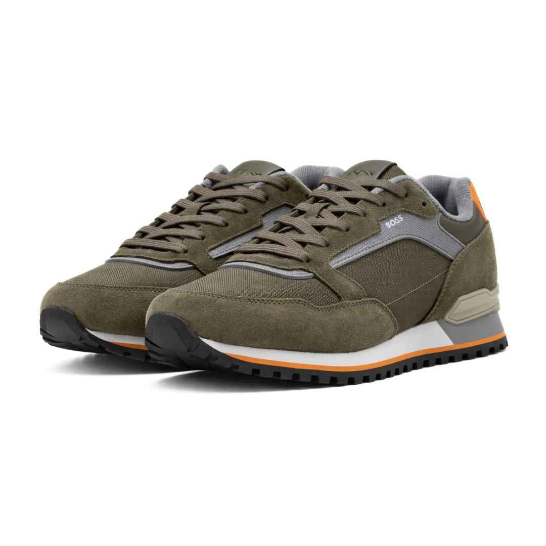 BOSS Sneakers with a stitched design