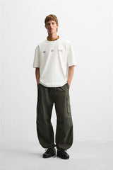 ZARA RACING WASHED PRINT TSHIRT