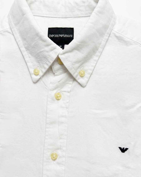 Emporio Armani logo-embroidered button-down shirt