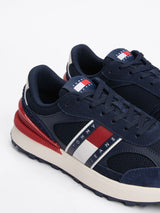 Tommy Jeans Suede Cleat Mixed Texture Trainers