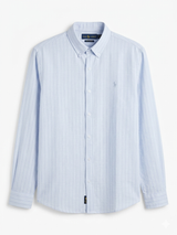 POLO RALPH LAUREN LINEN WITH THIN STRIPE SHIRT