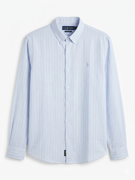 POLO RALPH LAUREN LINEN WITH THIN STRIPE SHIRT