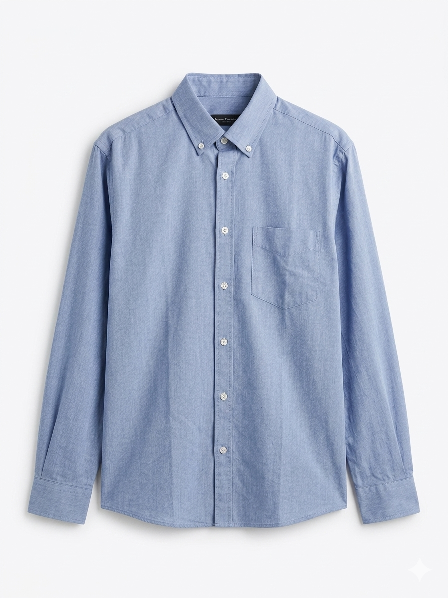 MASSIMO DUTTI OXFORD SHIRT WITH POCKET