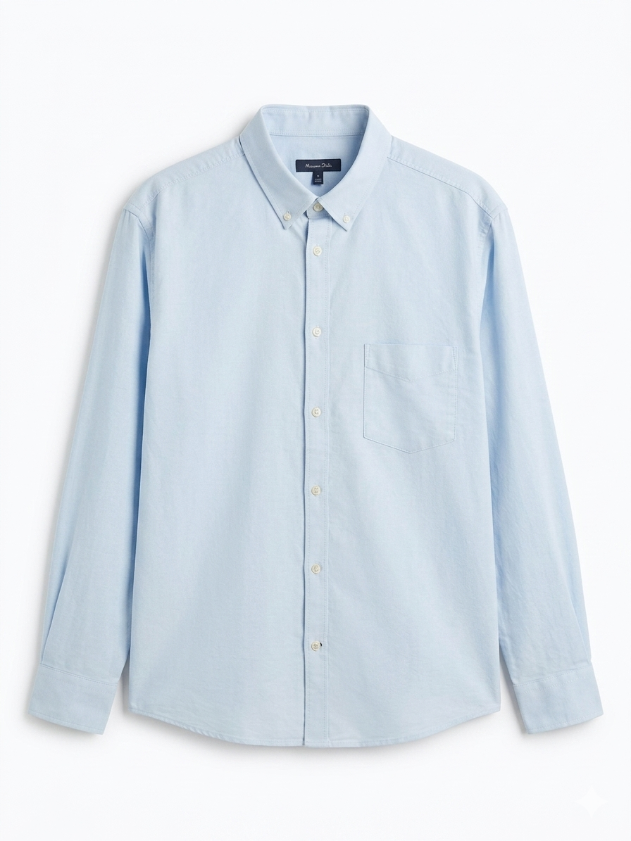 MASSIMO DUTTI OXFORD SHIRT WITH POCKET