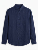 POLO RALPH LAUREN LINEN WITH THIN STRIPE SHIRT