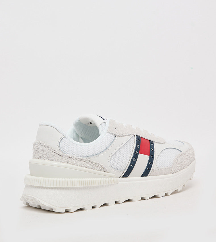 Tommy Jeans Suede Cleat Mixed Texture Trainers