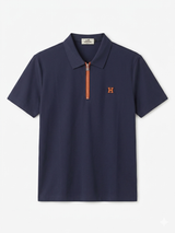 HERMES QUARTER ZIPPER TSHIRT