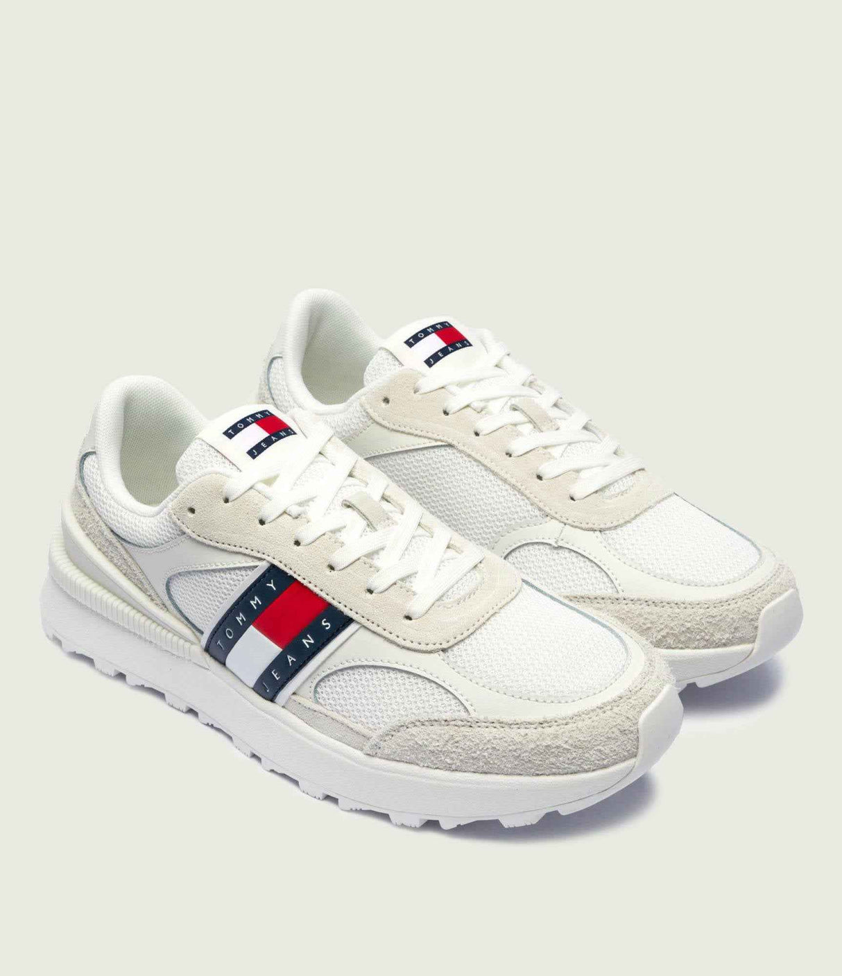 Tommy Jeans Suede Cleat Mixed Texture Trainers