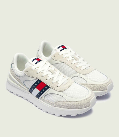 Tommy Jeans Suede Cleat Mixed Texture Trainers