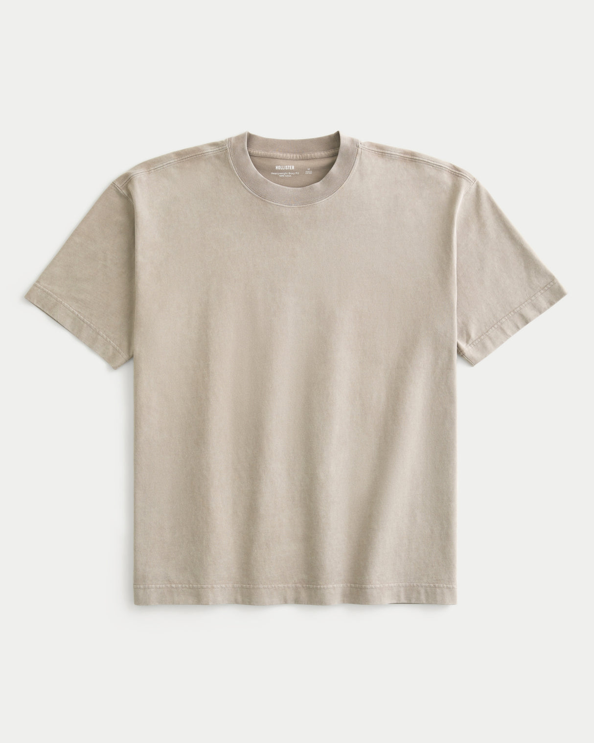 Hollister Boxy Heavyweight Washed Crew T-Shirt