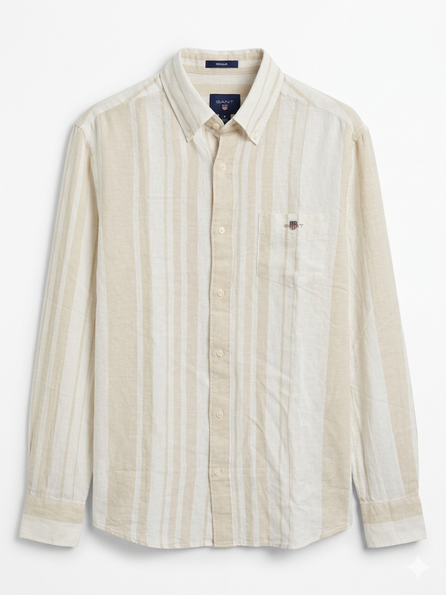 GANT REGULAR STRIPED LINEN SHIRT - Urban store