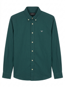 Emporio Armani logo-embroidered button-down shirt - Urban store