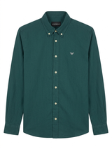 Emporio Armani logo-embroidered button-down shirt - Urban store