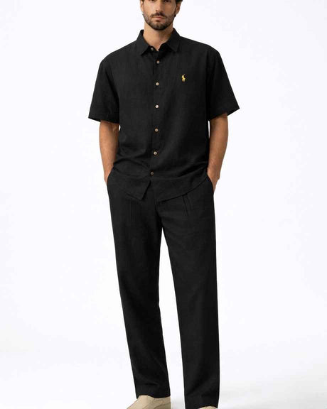 Polo Ralph Lauren Men’s Linen Short Sleeve Shirt & Linen Pants Set