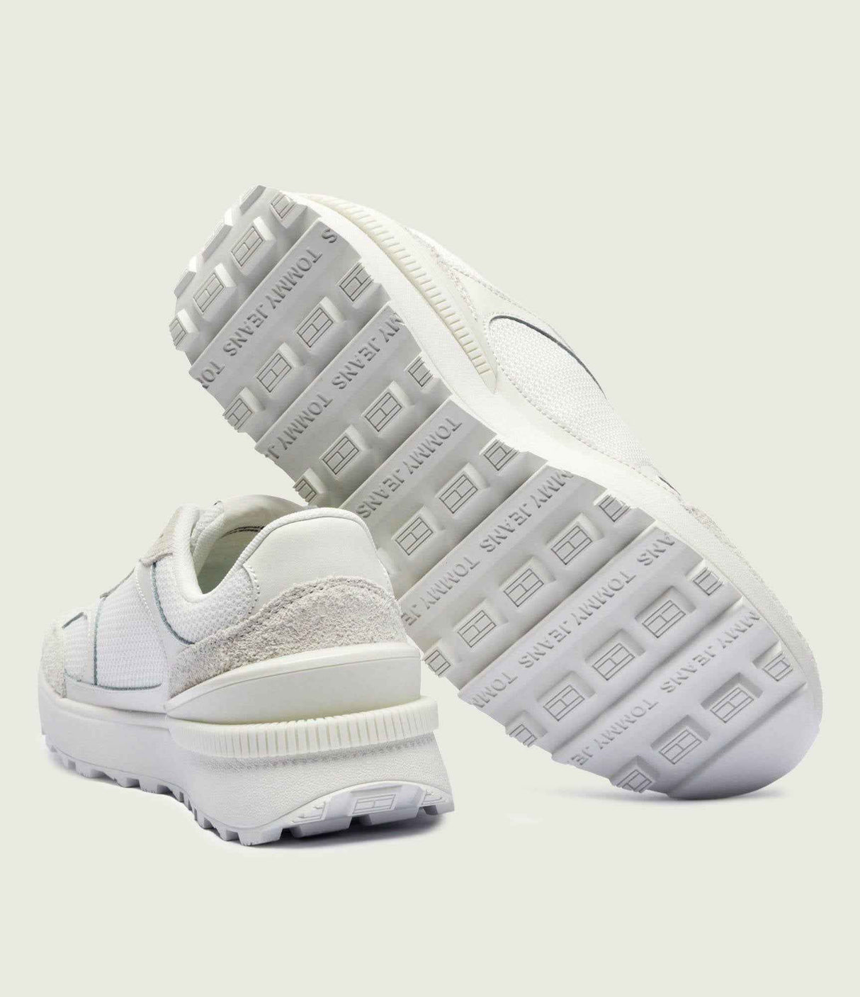 Tommy Jeans Suede Cleat Mixed Texture Trainers