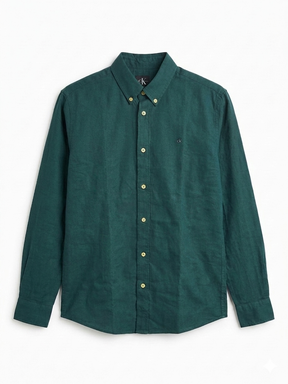 Calvin Klein logo-embroidered button-down shirt - Urban store