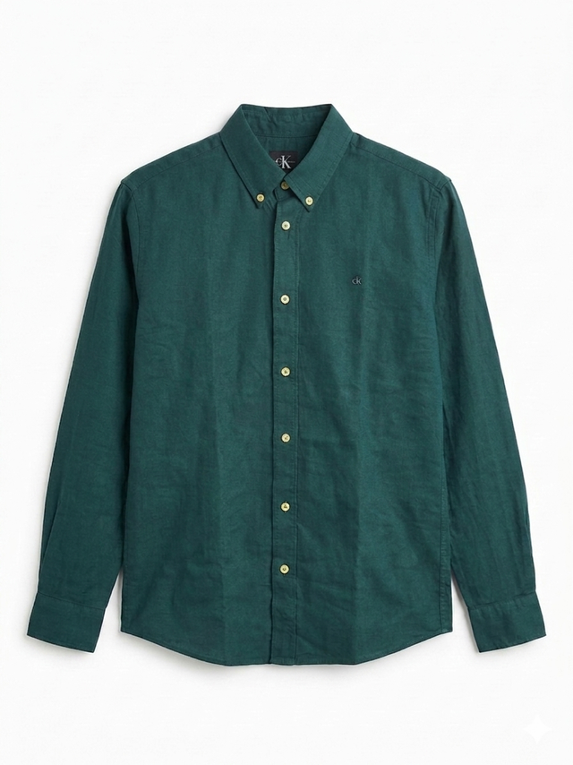 Calvin Klein logo-embroidered button-down shirt - Urban store