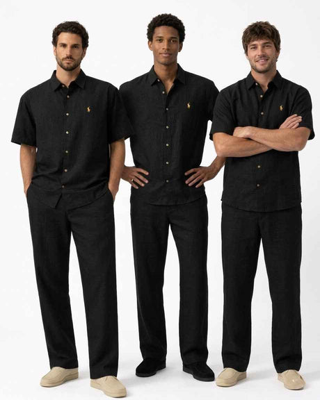 Polo Ralph Lauren Men’s Linen Short Sleeve Shirt & Linen Pants Set