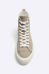 ZARA CONTRASTING HIGH-TOP SNEAKERS
