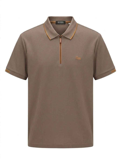 BOSS QUARTER ZIPPER POLO