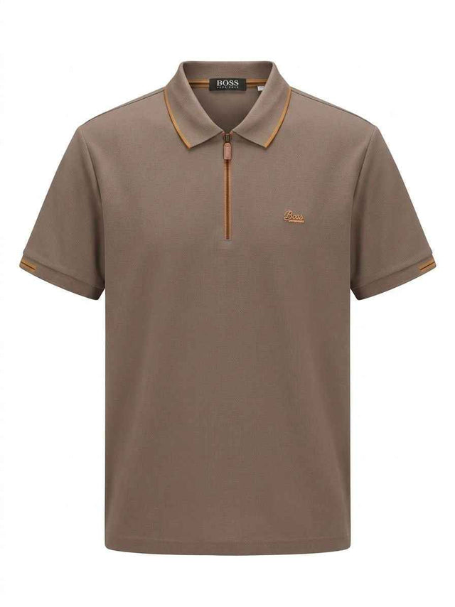 BOSS QUARTER ZIPPER POLO