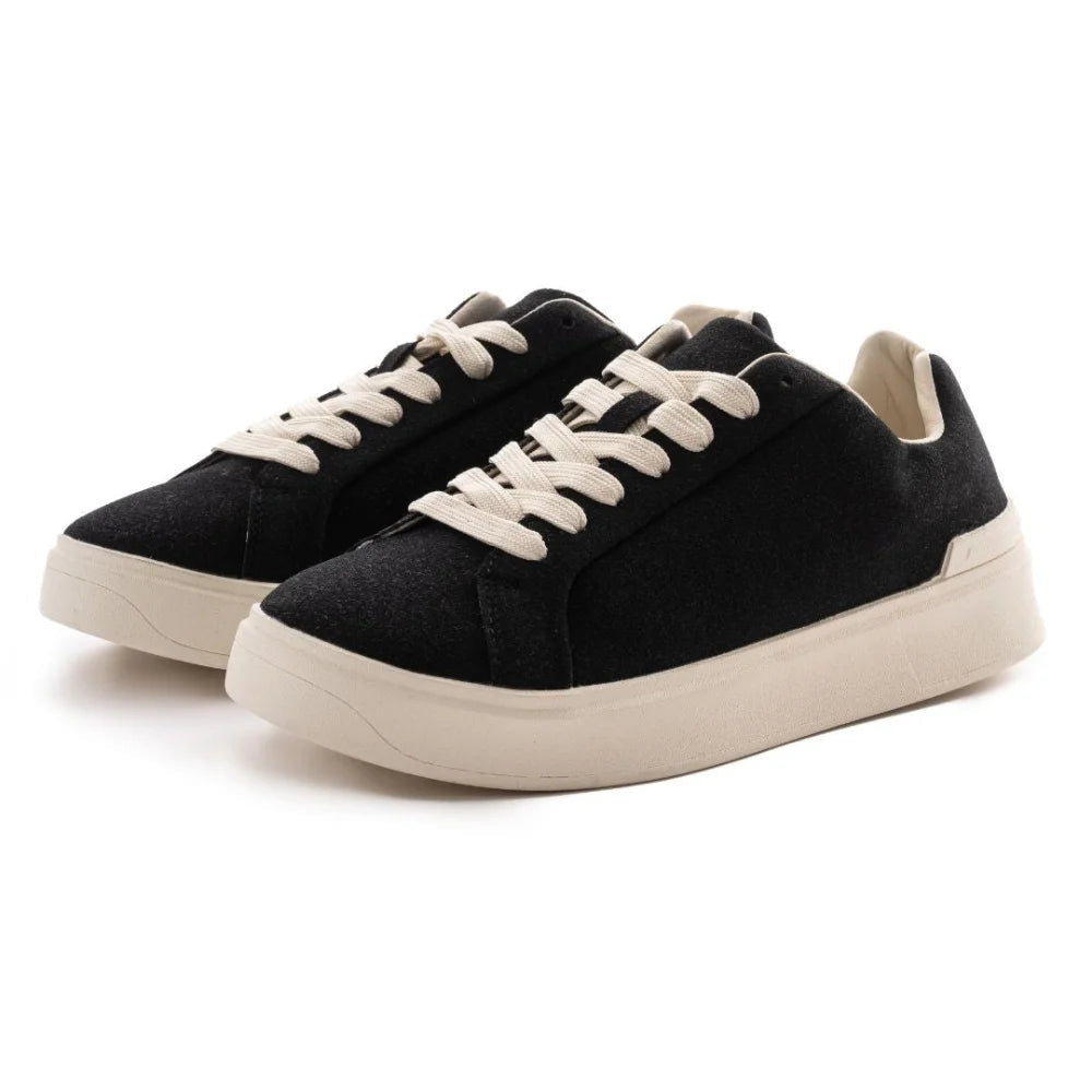 ZARA MONOCHROME SUEDE LEATHER SNEAKERS