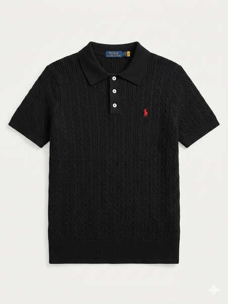 POLO RALPH LAUREN CABLE KNIT T-SHIRT