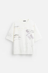 ZARA WASHED PRINT TSHIRT
