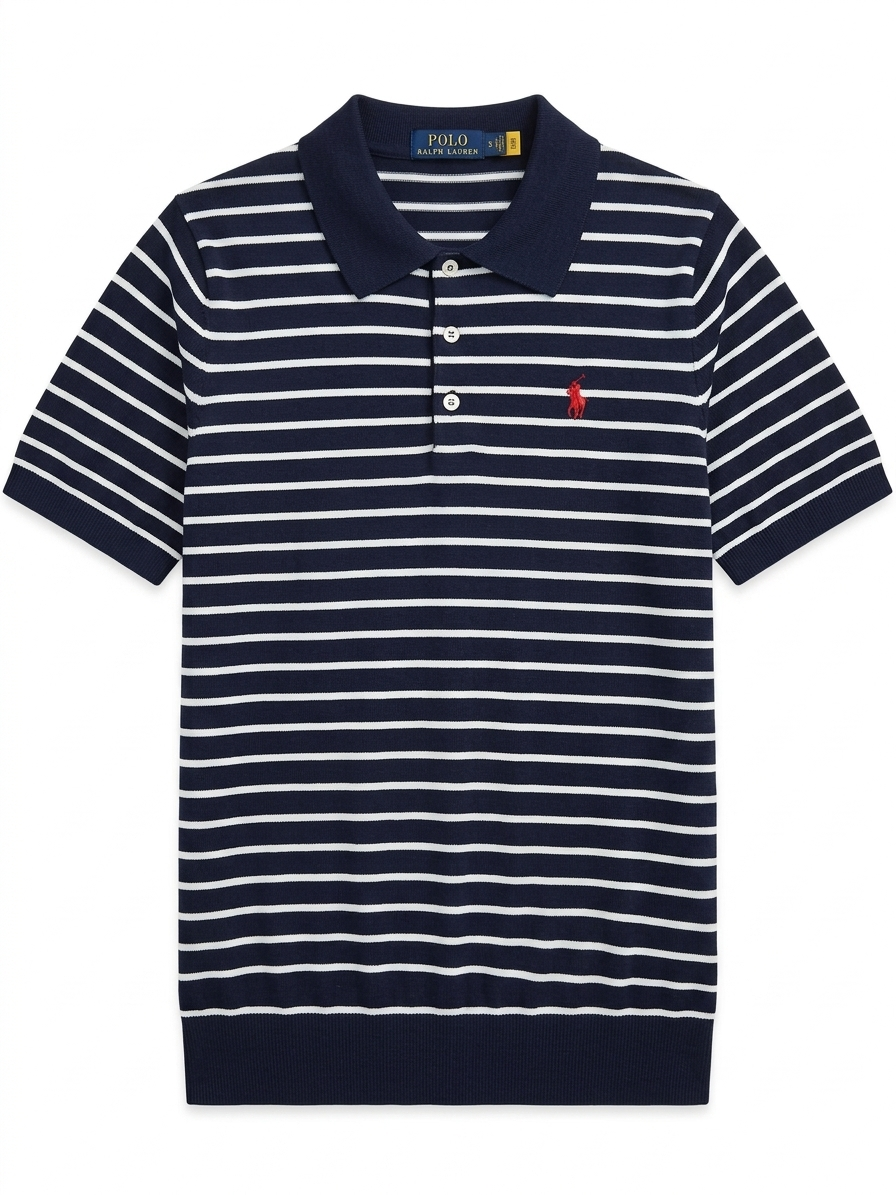 POLO RALPH LAUREN STRIPE KNIT T-SHIRTS