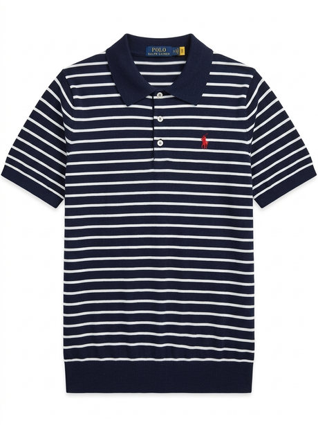 POLO RALPH LAUREN STRIPE KNIT T-SHIRTS