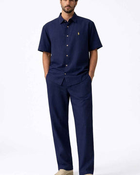 Polo Ralph Lauren Men’s Linen Short Sleeve Shirt & Linen Pants Set