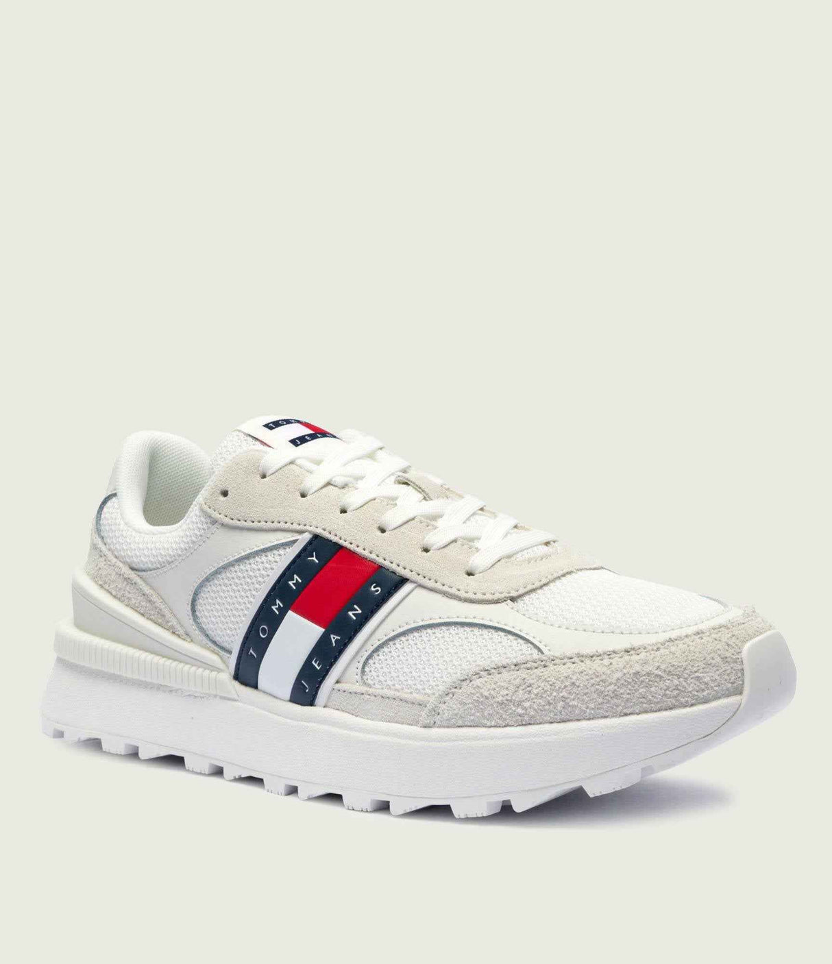 Tommy Jeans Suede Cleat Mixed Texture Trainers