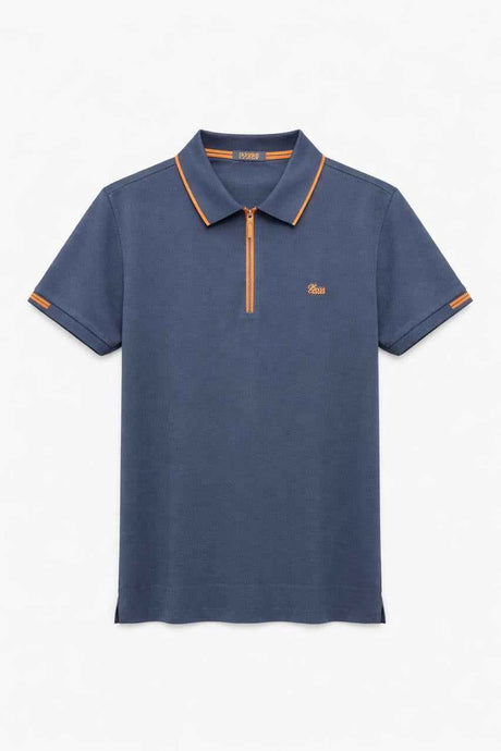 BOSS QUARTER ZIPPER POLO