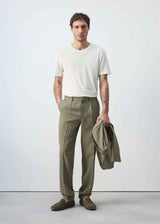 MANGO SLIM-FIT LINEN T-SHIRT