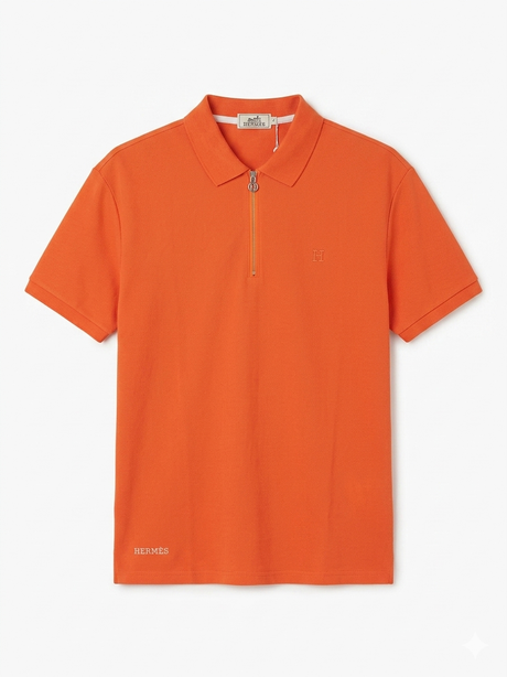 HERMES QUARTER ZIPPER POLO