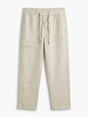 LORO PIANA WITH LOGO RELAXED LINEN PANT