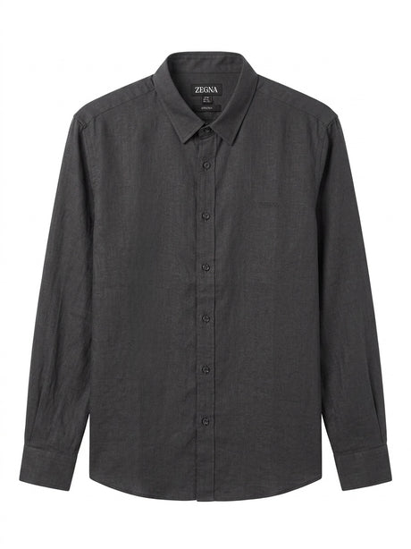 ZEGNA BASIC LINEN SHIRT