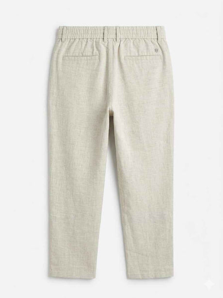 LORO PIANA RELAXED WITH METAL LOGO PANT