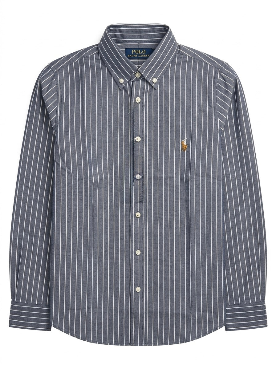 POLO RALPH LAUREN STRIPED WITH BEIGE LOGO SHIRT