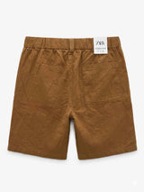 ZARA LINEN JOGGER SHORTS