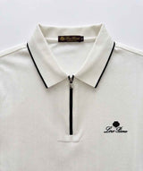 LORO PIANA WITH ZIP POLO SHIRT