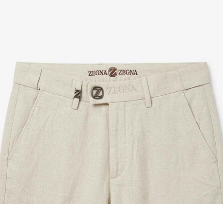 Zegna Men’s Luxury Linen Blend Trousers