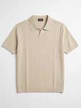 ZEGNA WOVEN POLO T-SHIRT