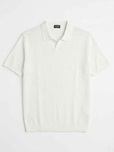 ZEGNA WOVEN POLO T-SHIRT