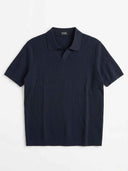 ZEGNA WOVEN POLO T-SHIRT