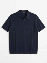 ZEGNA WOVEN POLO T-SHIRT